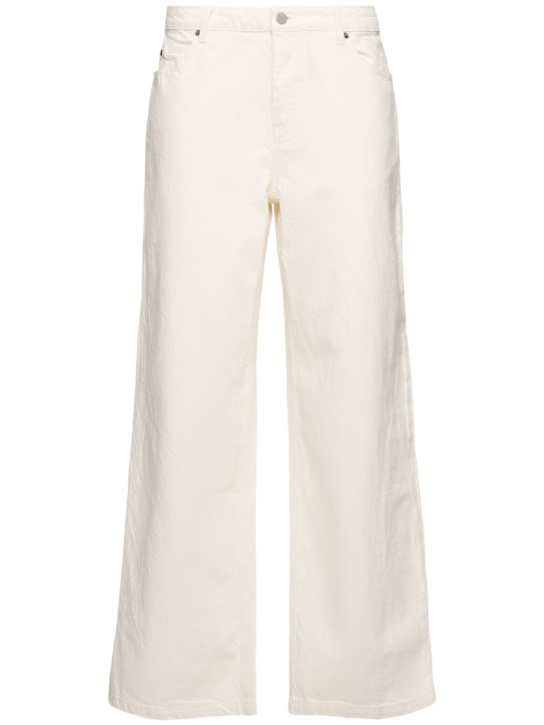 Soeur: Jeans larghi Calvin in denim - Bianco - women_0 | Luisa Via Roma