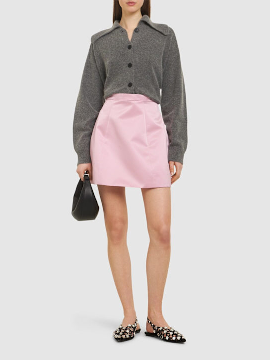 Blumarine: Duchesse mini skirt - Pink - women_1 | Luisa Via Roma