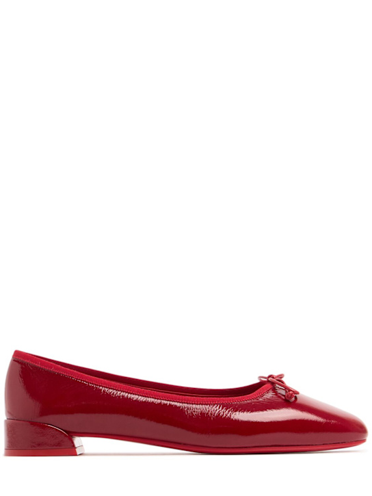 Christian Louboutin: 20mm Sweetie Jane patent flats - Loubi - women_0 | Luisa Via Roma
