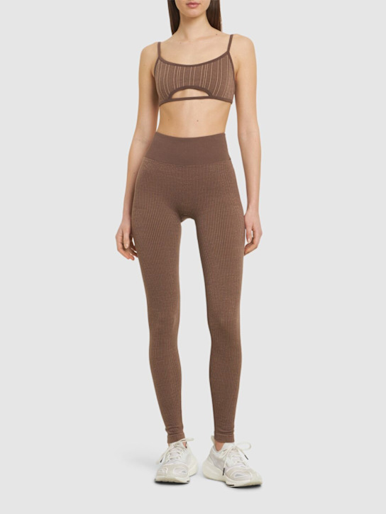 Nagnata: Demi wool blend leggings - Brown - women_1 | Luisa Via Roma