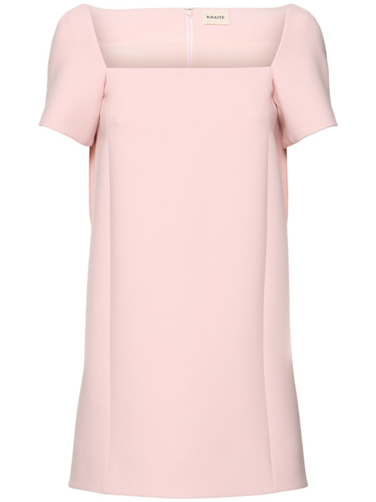 Khaite: Benji soft mini dress - Soft Pink - women_0 | Luisa Via Roma