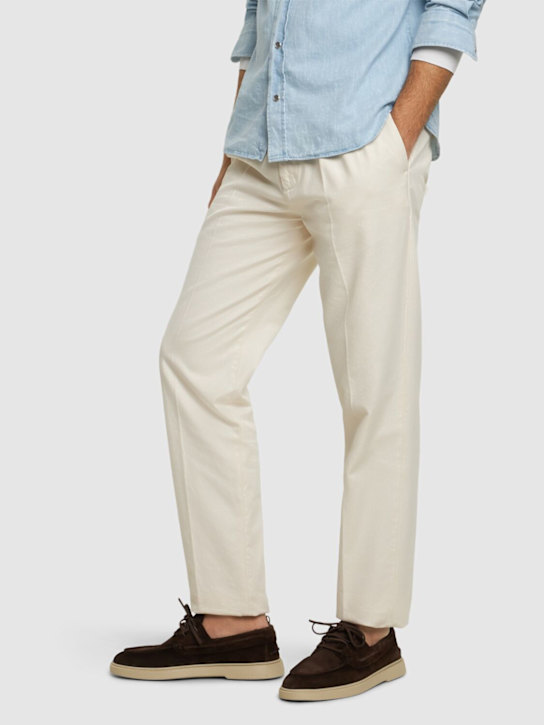 Officine Creative: Bones leather loafers - men_1 | Luisa Via Roma