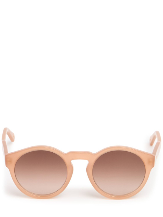 Chloé: Xena round bio-acetate sunglasses - women_0 | Luisa Via Roma