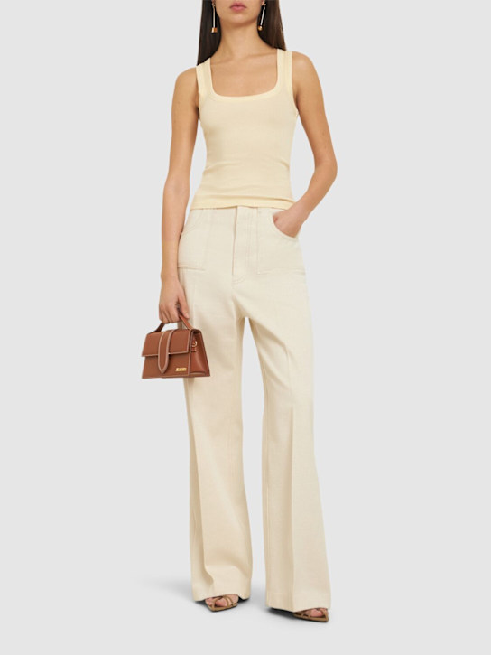 Jacquemus: Le Debardeur Gros Grain tank top - women_1 | Luisa Via Roma