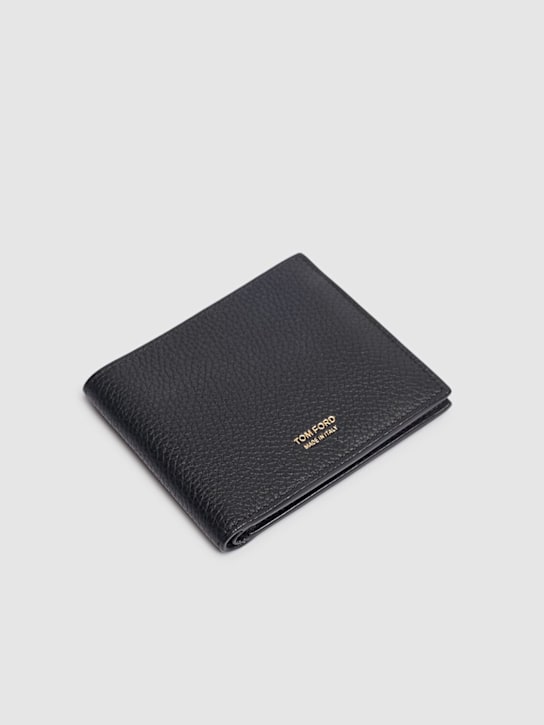 Tom Ford: Soft grain leather wallet - Black - men_1 | Luisa Via Roma