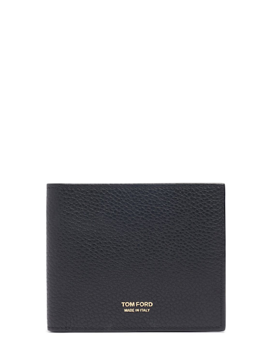 Tom Ford: Soft grain leather wallet - Black - men_0 | Luisa Via Roma