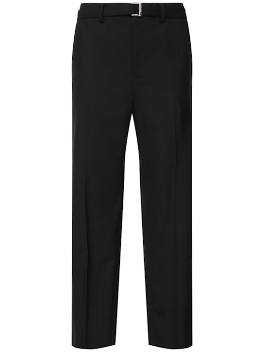 Sacai: Suiting pants - Black - men_0 | Luisa Via Roma