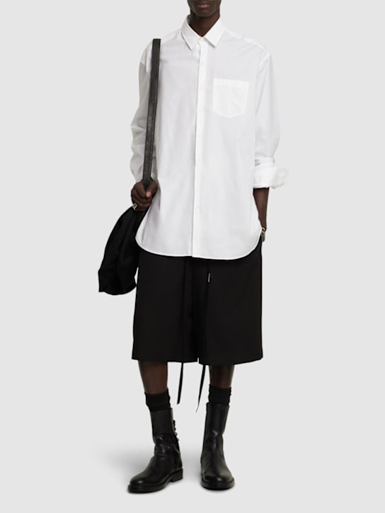 Ann Demeulemeester: Mark high comfort cotton poplin shirt - men_1 | Luisa Via Roma