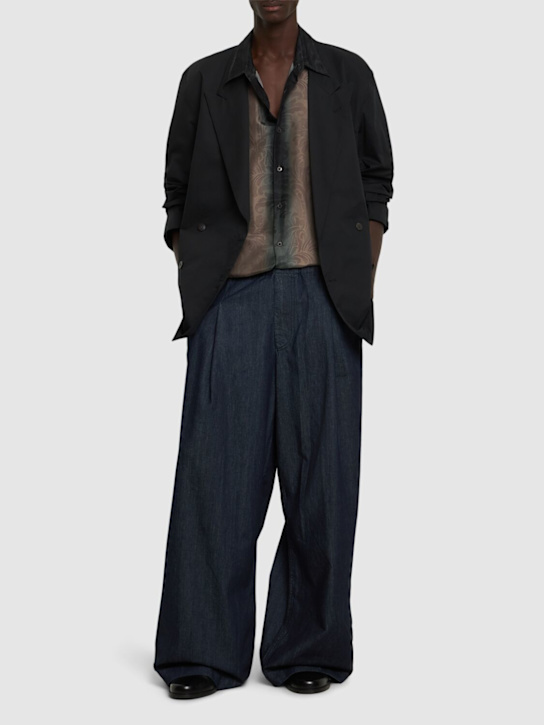 Dries Van Noten: Pilan loose fit denim pants - men_1 | Luisa Via Roma