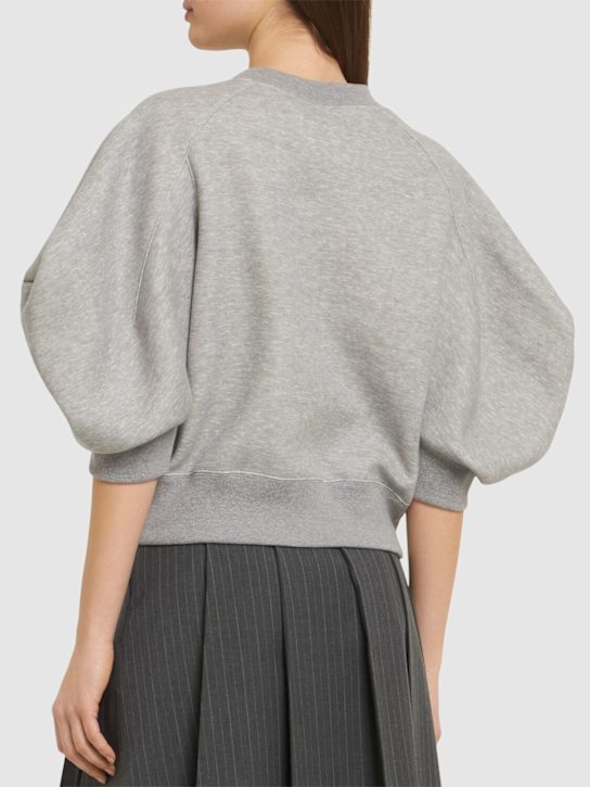 Sacai: Cotton blend sweatshirt - women_2 | Luisa Via Roma