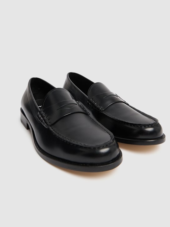 Boss: Limber leather loafers - Black - men_2 | Luisa Via Roma