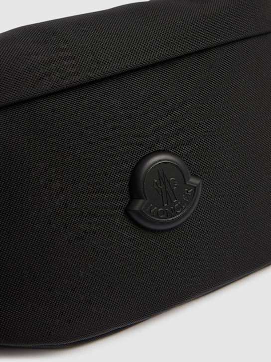 Moncler: Small Durance nylon belt bag - Black - men_3 | Luisa Via Roma
