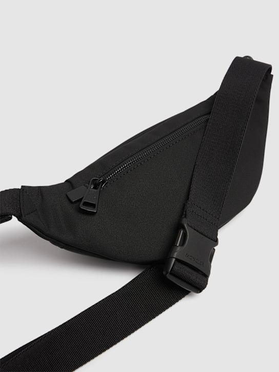 Moncler: Small Durance nylon belt bag - Black - men_4 | Luisa Via Roma