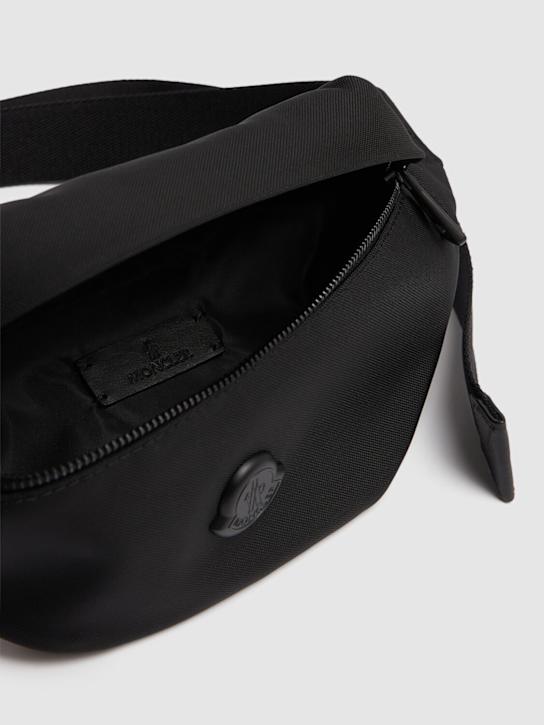 Moncler: Small Durance nylon belt bag - Black - men_5 | Luisa Via Roma