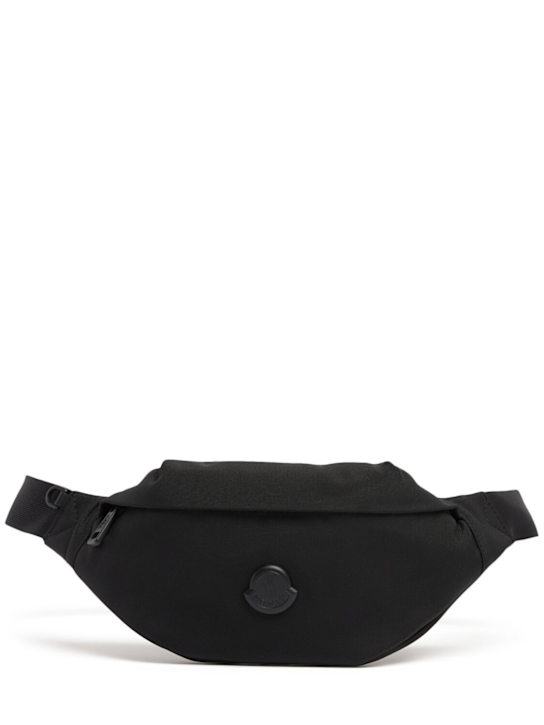 Moncler: Small Durance nylon belt bag - Black - men_0 | Luisa Via Roma