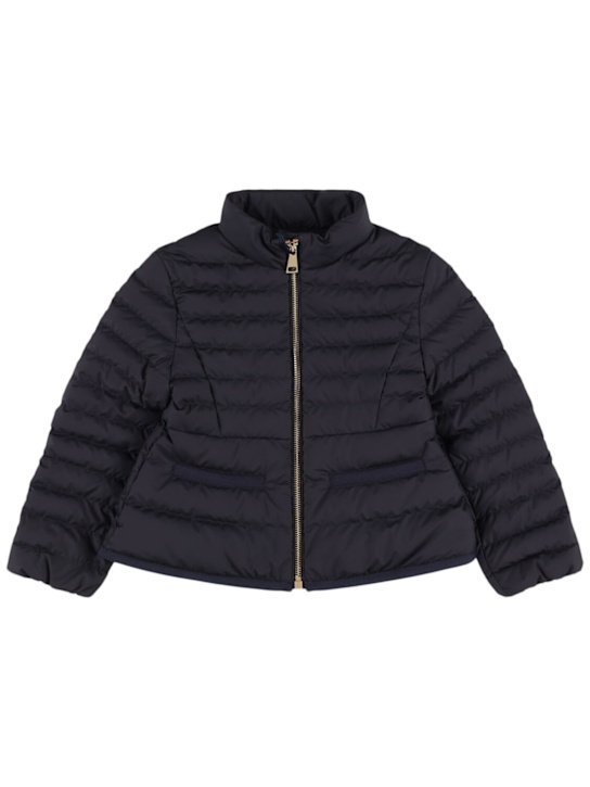 Moncler: Piumino Dimase in tessuto techno - Navy - kids-girls_0 | Luisa Via Roma
