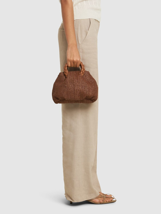 Hereu: Medium Bombon raffia top handle bag - women_1 | Luisa Via Roma