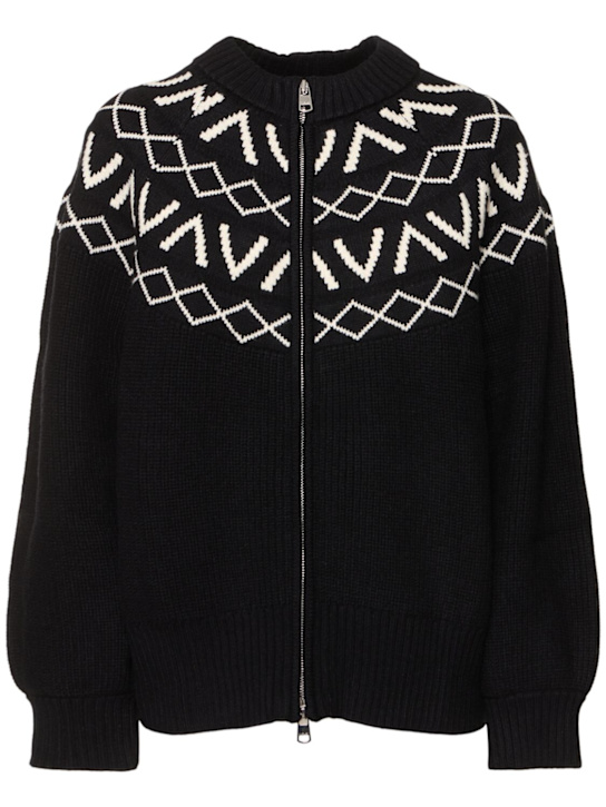 Varley: Alys Fairsle knit jacket - women_0 | Luisa Via Roma