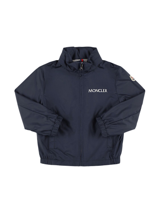 Moncler: Chaqueta de techno - Azul Oscuro - kids-boys_0 | Luisa Via Roma