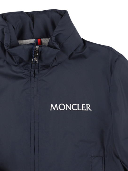 Moncler: Chaqueta de techno - Azul Oscuro - kids-boys_1 | Luisa Via Roma