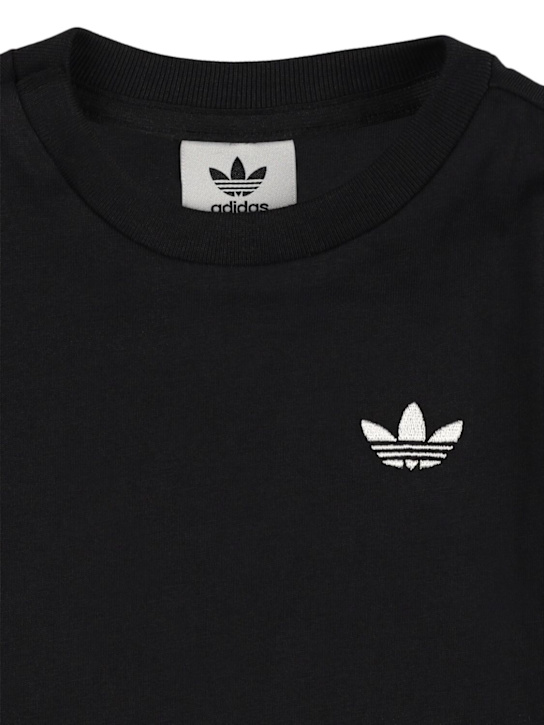 adidas Originals: Printed cotton jersey t-shirt & shorts - kids-girls_1 | Luisa Via Roma