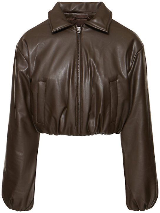 Alo Yoga: Premier クロップドボンバージャケット - women_0 | Luisa Via Roma