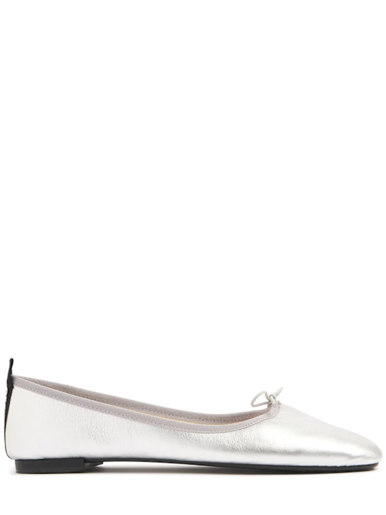 Repetto: 5mm Garance metallic leather flats - women_0 | Luisa Via Roma