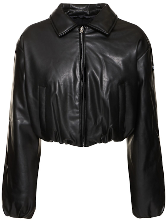 Alo Yoga: Premier cropped bomber jacket - women_0 | Luisa Via Roma