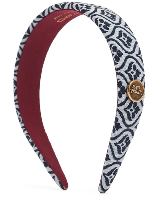 Etro: Fiorellini jacquard headband - women_0 | Luisa Via Roma