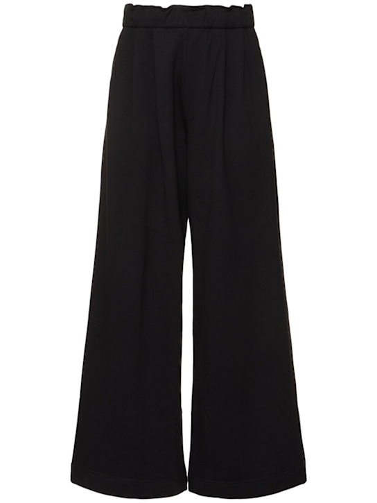 Dries Van Noten: Hama pleated wide pants - Black - men_0 | Luisa Via Roma
