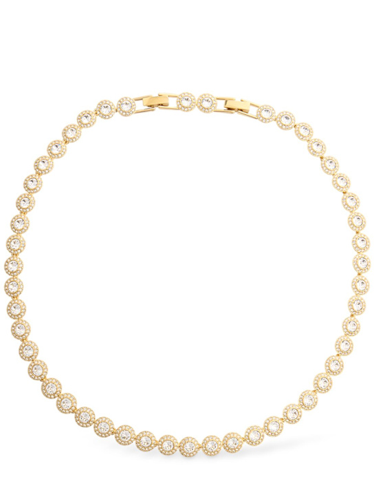 Swarovski: Una Angelic crystal collar necklace - Gold/Crystal - women_0 | Luisa Via Roma