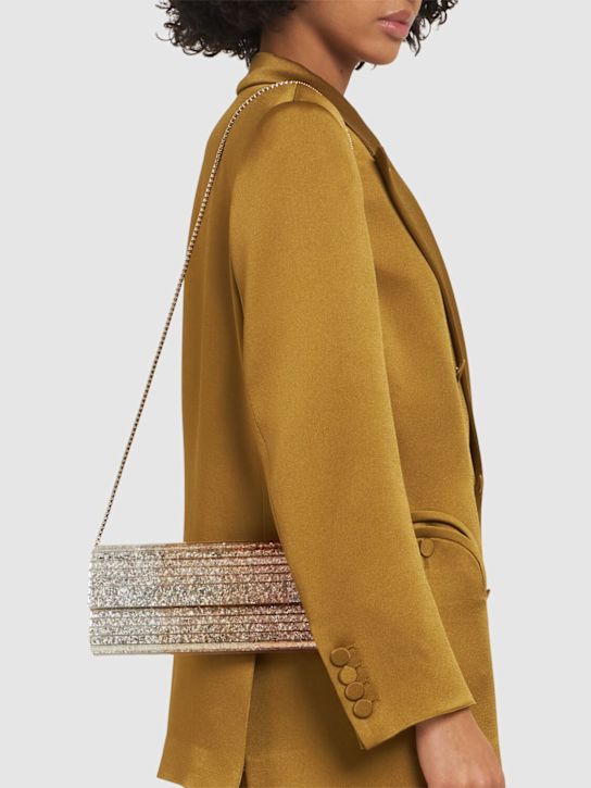 Jimmy Choo: Sweetie glittered clutch - women_1 | Luisa Via Roma