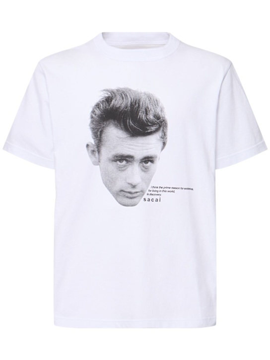Sacai: James Dean t-shirt - White - men_0 | Luisa Via Roma