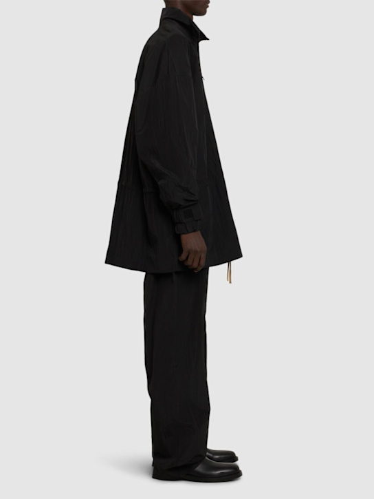 Fear of God ESSENTIALS: Ripstop mock neck jacket - Black - men_1 | Luisa Via Roma