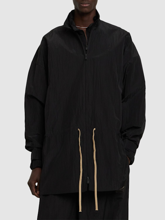 Fear of God ESSENTIALS: Ripstop mock neck jacket - Black - men_2 | Luisa Via Roma