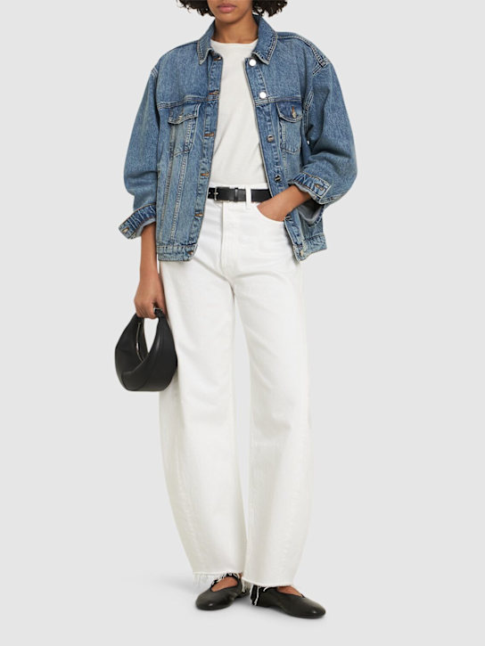 Agolde: Luna pieced cotton denim baggy jeans - women_1 | Luisa Via Roma