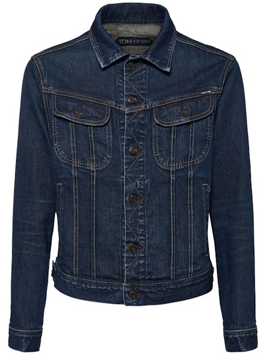 Tom Ford: Icon cotton denim jacket - men_0 | Luisa Via Roma
