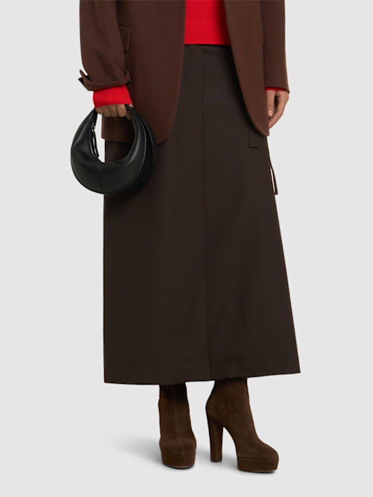 Aquazzura: 120mm Saint Honore suede plateau booties - women_1 | Luisa Via Roma