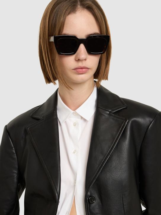 ANINE BING: Indio squared acetate sunglasses - women_1 | Luisa Via Roma