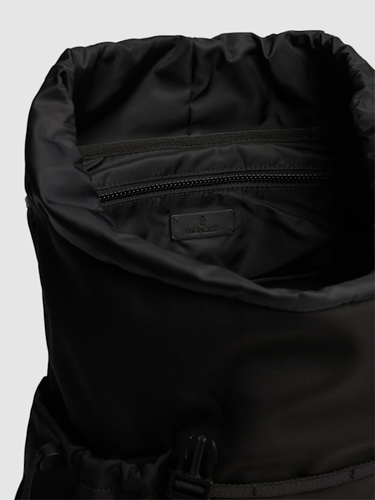 Moncler: Water-repellent tech backpack - Black - men_5 | Luisa Via Roma