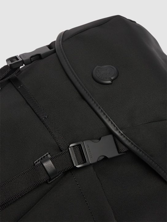 Moncler: Water-repellent tech backpack - Black - men_3 | Luisa Via Roma