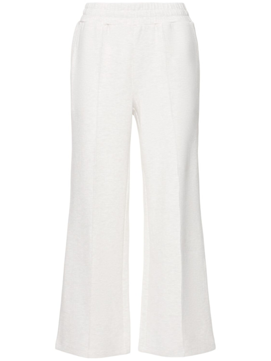 Varley: The Wide Leg 28" pants - Ivory Marl - women_0 | Luisa Via Roma