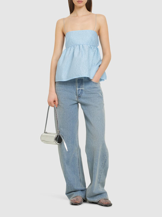 Cecilie Bahnsen: Selena stria matelassé top - women_1 | Luisa Via Roma