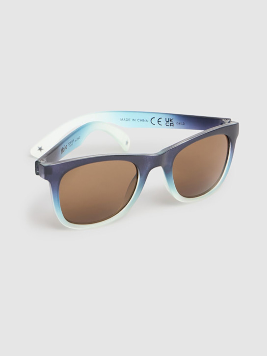 Molo: Occhiali da sole in policarbonato stampato - Blu - kids-girls_1 | Luisa Via Roma