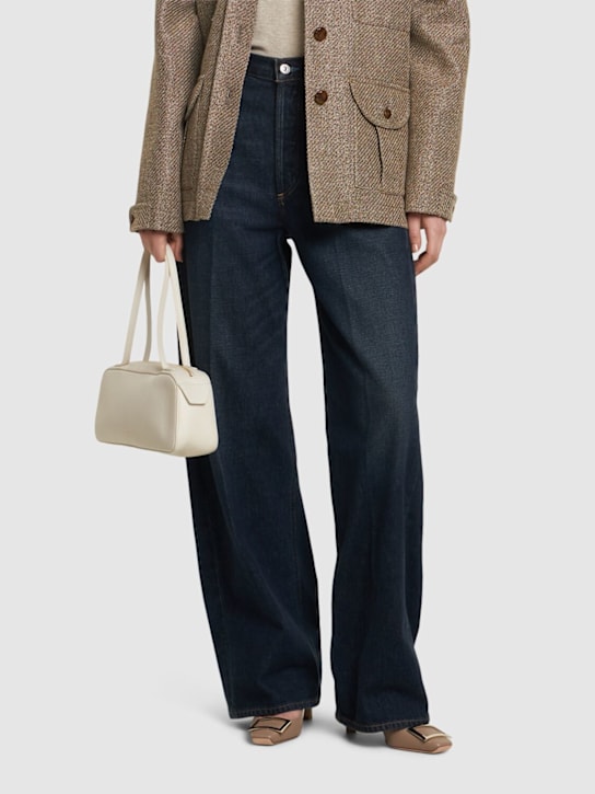 Roger Vivier: 70mm Trompette leather pumps - women_1 | Luisa Via Roma