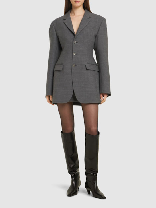 Wardrobe.nyc: Wool single breasted blazer - women_1 | Luisa Via Roma