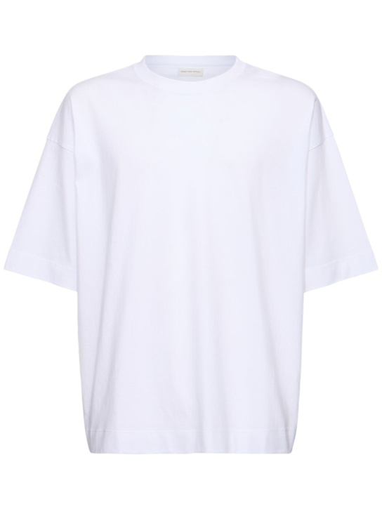 Dries Van Noten: Hen cotton jersey t-shirt - men_0 | Luisa Via Roma