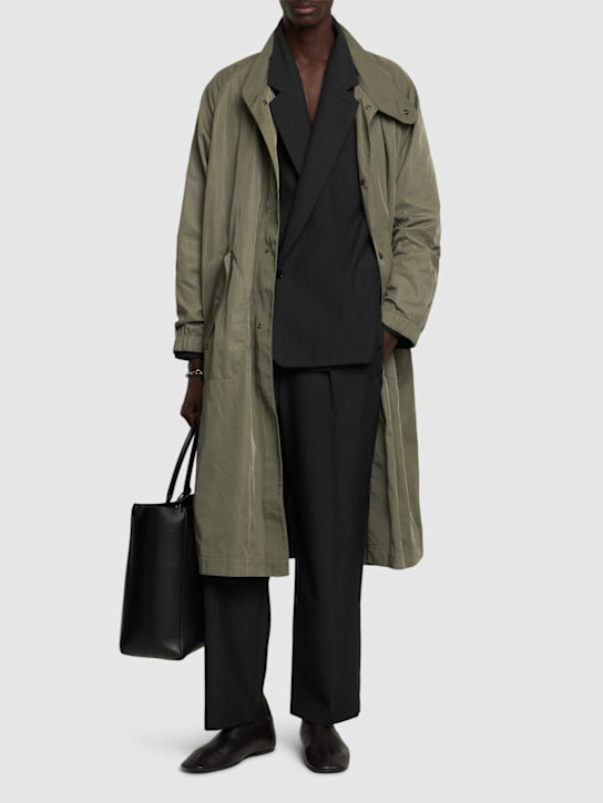 Dries Van Noten: Rannon long coat - Khaki - men_1 | Luisa Via Roma