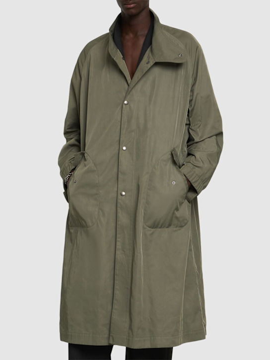 Dries Van Noten: Rannon long coat - Khaki - men_3 | Luisa Via Roma