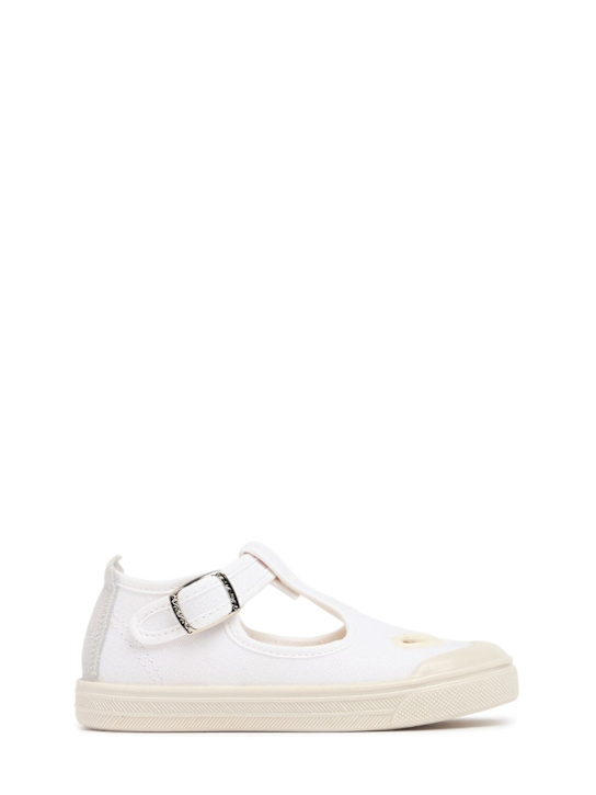Il Gufo: Cotton canvas sandals - White - kids-boys_0 | Luisa Via Roma